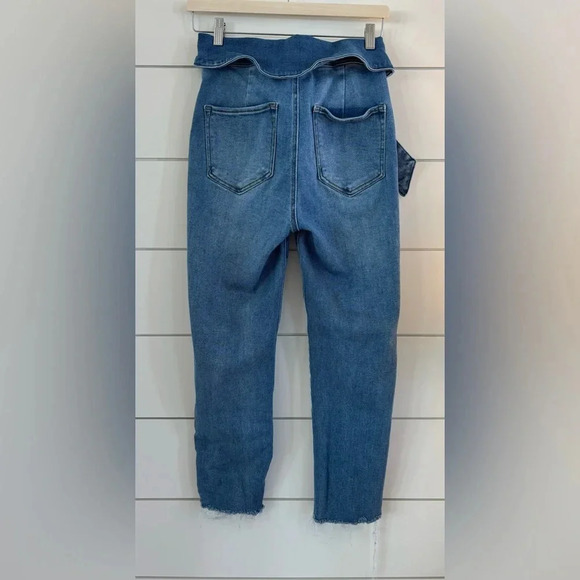 RISEN Looking For Answers High Rise Tie-Belt Risen Skinny Jeans - Picture 3 of 5